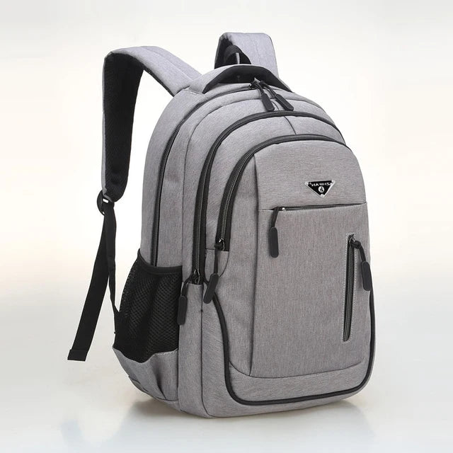 triangle logo Backpack Men USB Charging Laptop Bagpack 20 Inch high-capacity Multifunctional Travel schoolBag male business sac