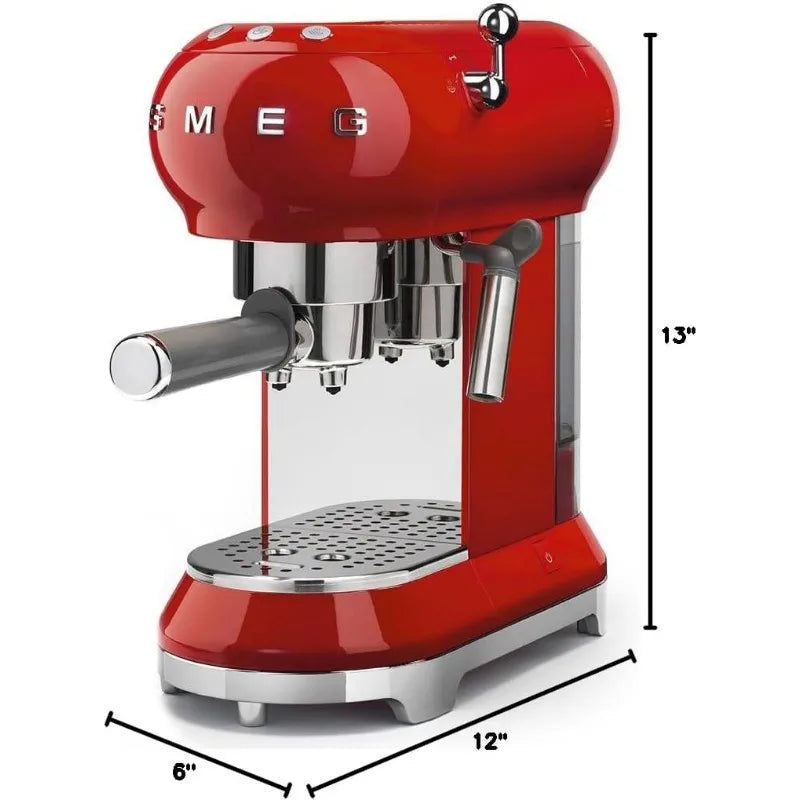 Smeg Espresso Coffee Machine, Red