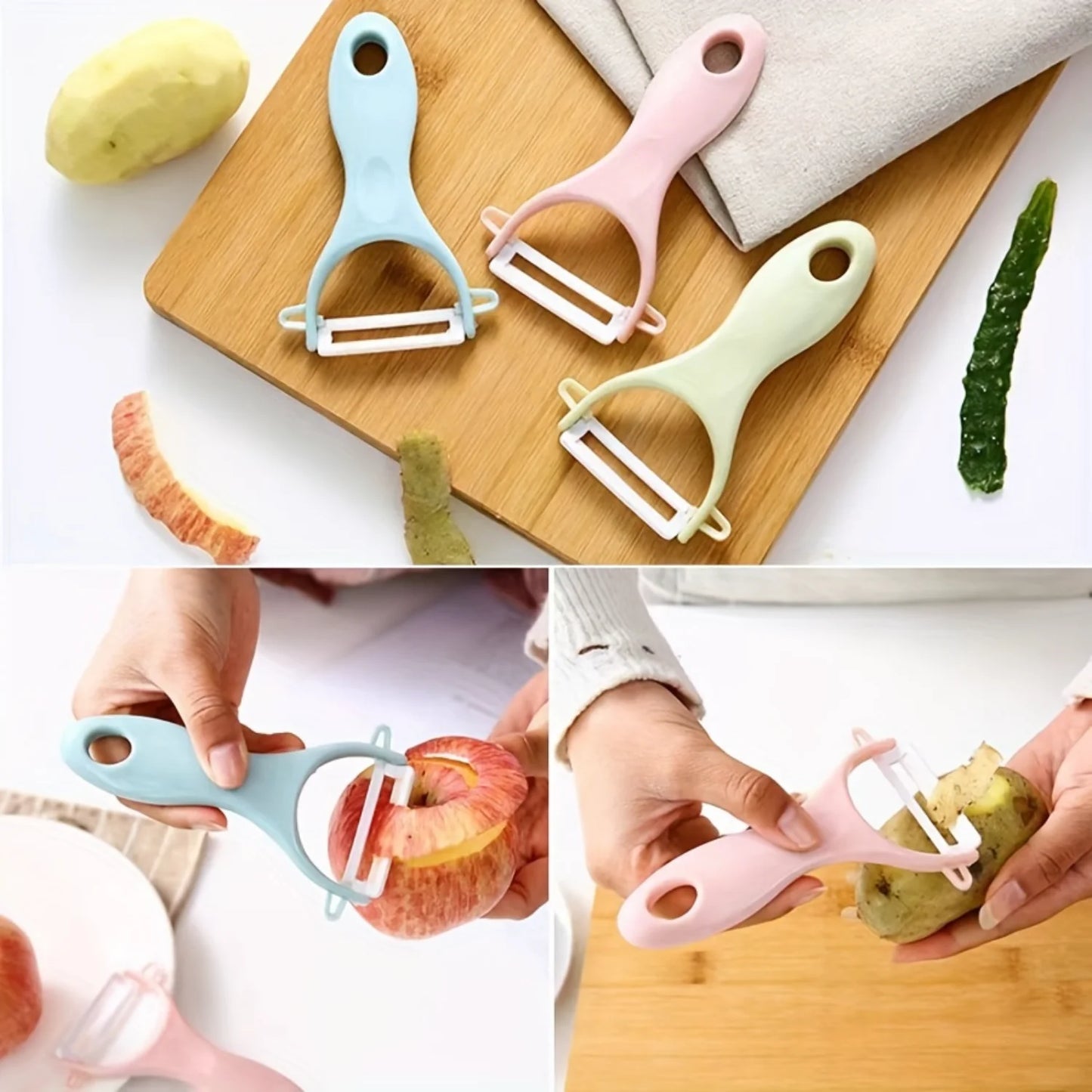 Fruit Peeler, Vegetable Peeler, Creative Peeler, Ceramic Peeler, Potato Peeler,  Peeler For Melon, Pear, Carrots,  Tools,  Gadge