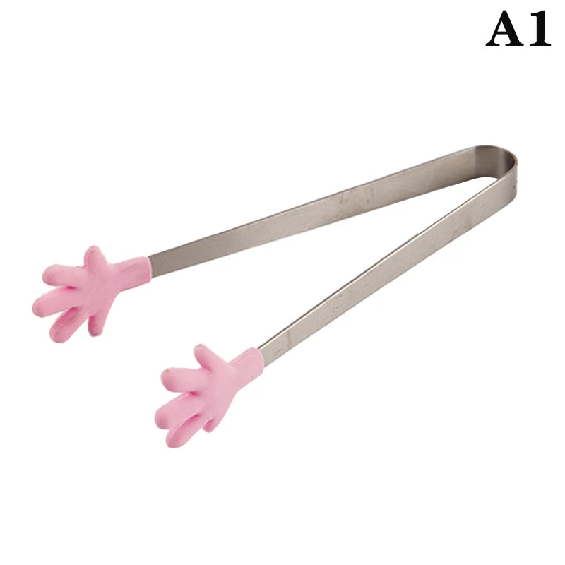 1PC Kitchen Cute Silicone Food Clip Bread Barbecue Clip High Temperature Resistant And Scalding Resistant Silicone Clip