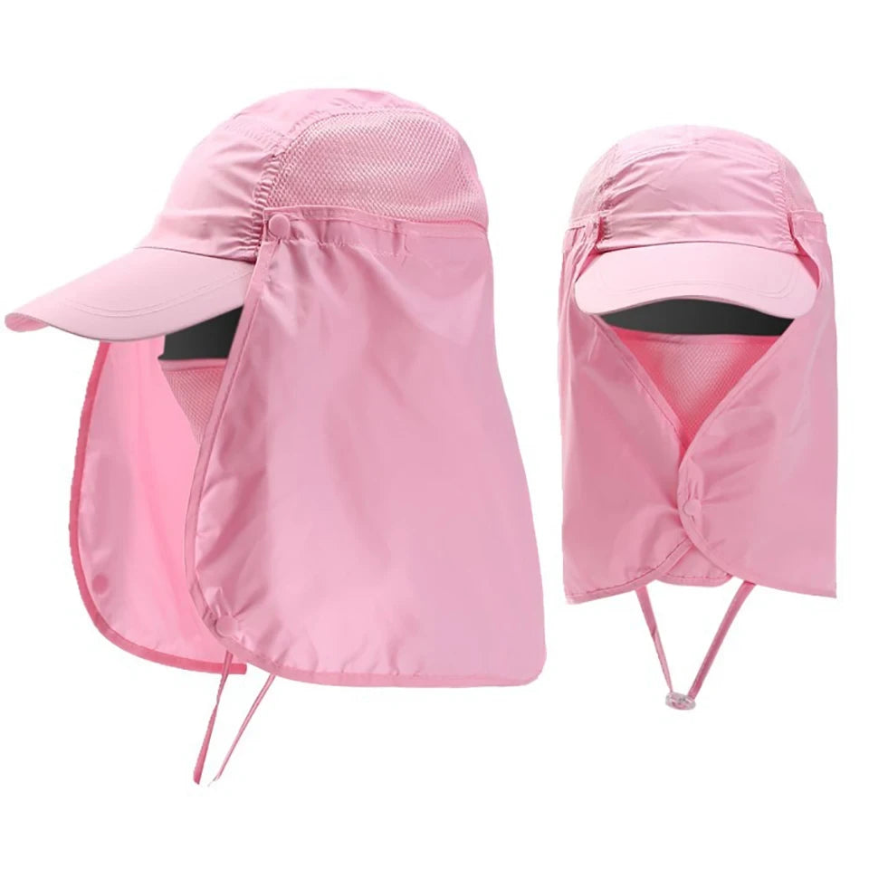 Hunting Camping Hiking Fishing Hats Outdoor UV protection Sun Protection Breathable Caps Full Head Quick-dry Headwear Men Women