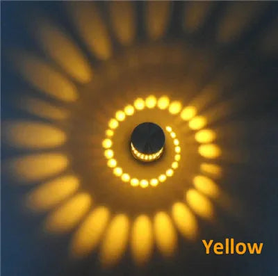 Modern LED Ceiling Light 3W RGB Wall Sconce For Art Gallery Decoration Living Room Front Balcony Porch Corridors Lamp Fixture