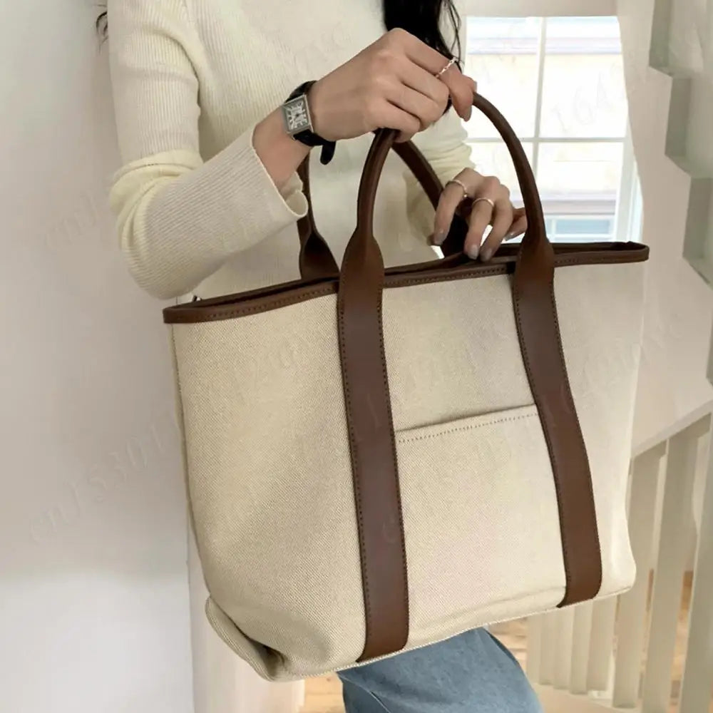Women Canvas Tote Bag Large Crossbody Bags Shoulder Bag with Strap Shoulder Satchel Bags Womens Purse Casual Top Handle Bag