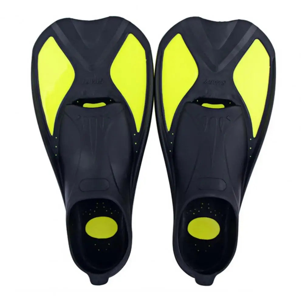 1 Pair Diving Fins Swimming Flipper Training Fins Snorkeling Flippers Short Blade Flippers Leg Strength Building Swim Flippers