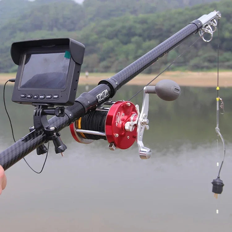 4.5m fishing metal reel rod camera set portable fish finder fish finder combo