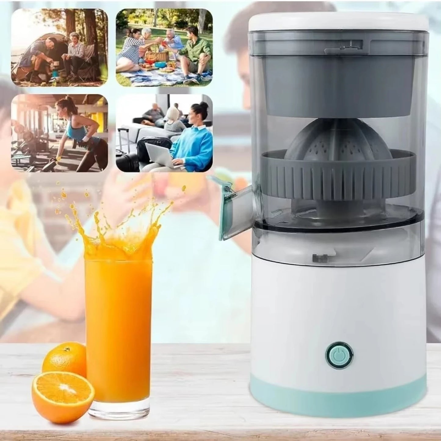 Juicer Citrus Lemon Squeezer USB Charging Kitchen Fruit Blender