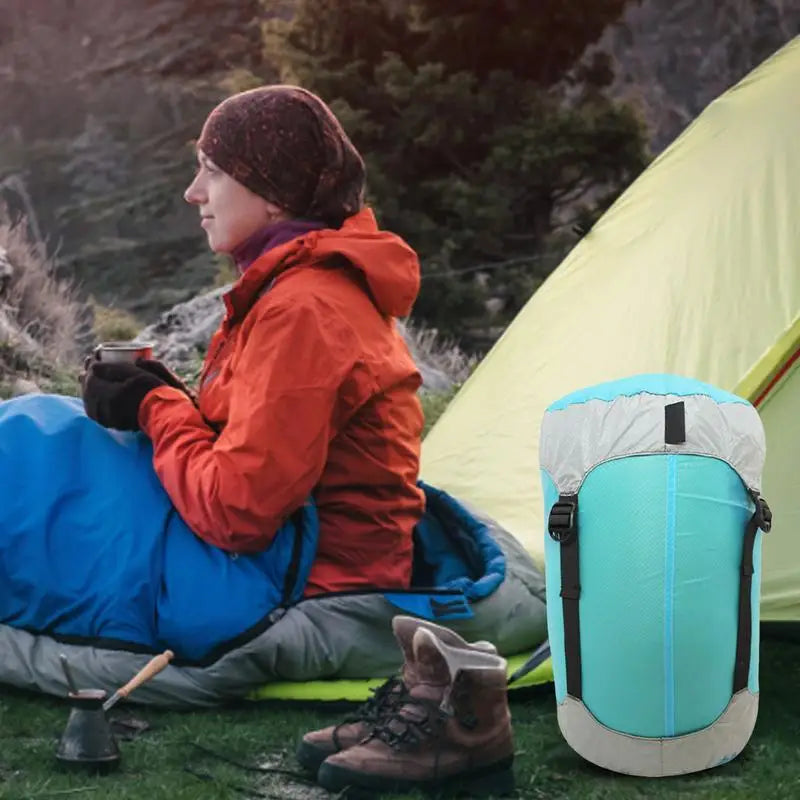 Compression Bags For Travel Outdoor Stuff Sacks Lightweight Compression Bags Multi-Purpose Anti-Tear Waterproof Sleeping Bags