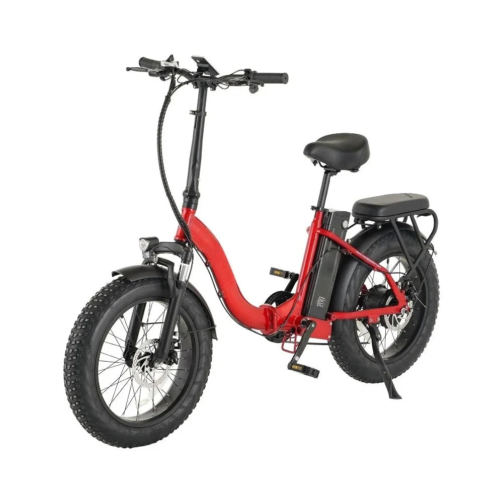 Folding Electric Bike, 48V & 624Wh Lithium Removable Battery, Peak 1100W Brushless Motor, Max Speed 28Mph, M5 Large LCD Display