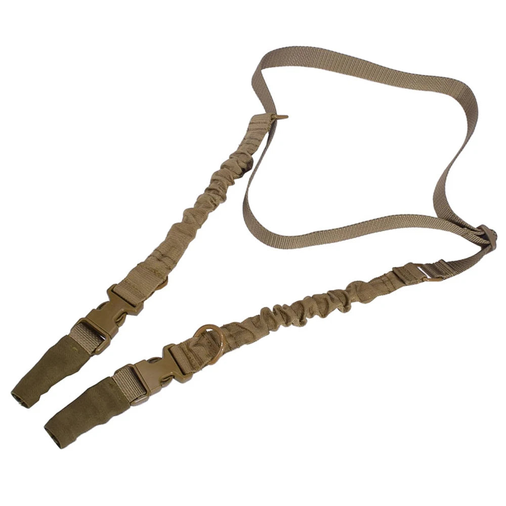 Tactical Shot Gun Belt Hunting Gear Double Point Gun Sling Shoulder Strap Rifle Rope Belt With Metal Buckle Hunt Accessories