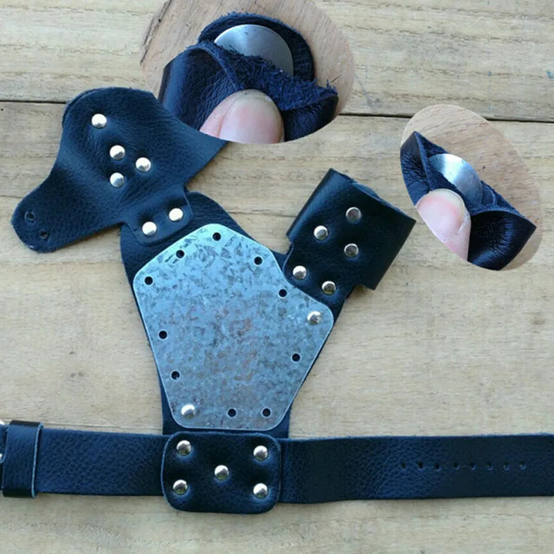 Hunting Fishing Fish Shooting Kit Protection Glove Wrist Strap Slingshot Not Included