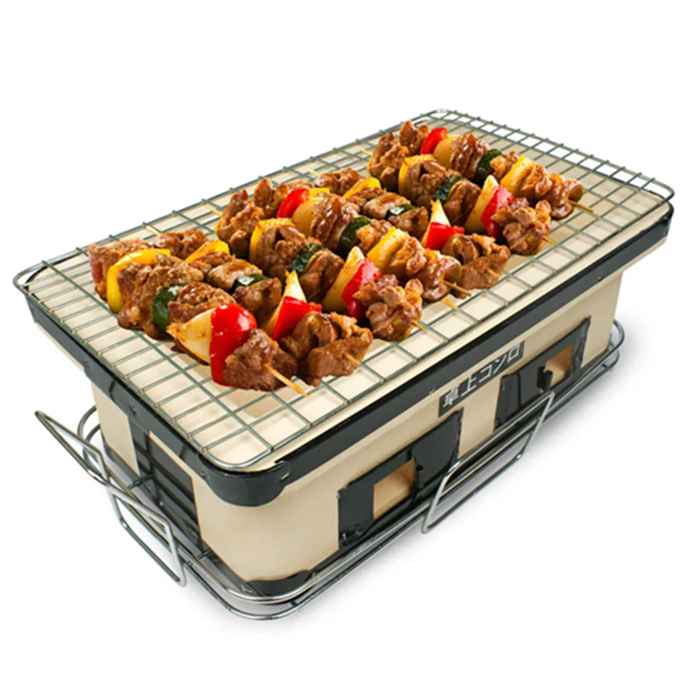 Outdoor portable comping MINI camping BBQ Japanese style mud barbecue tandoor grill