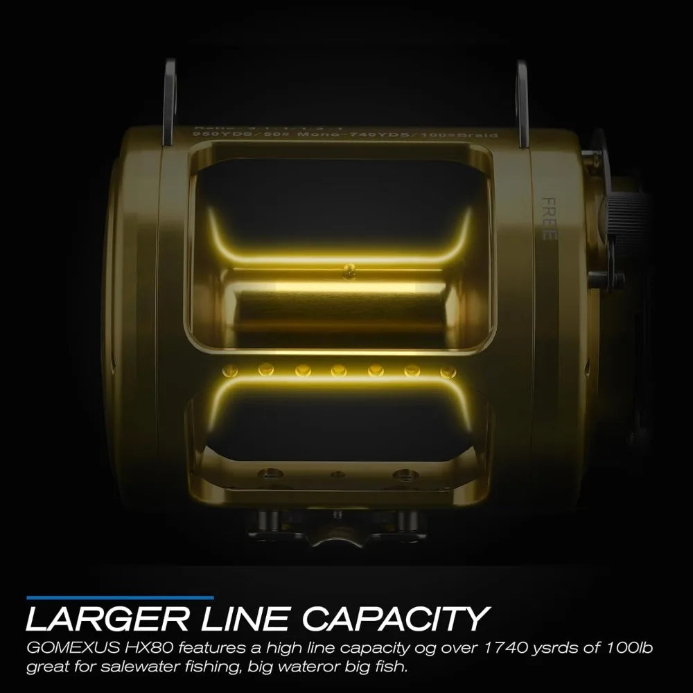 Trolling Reel,Conventional Reels Saltwater for Tuna Sailfish Swordfish Deep Sea Fishing Reel