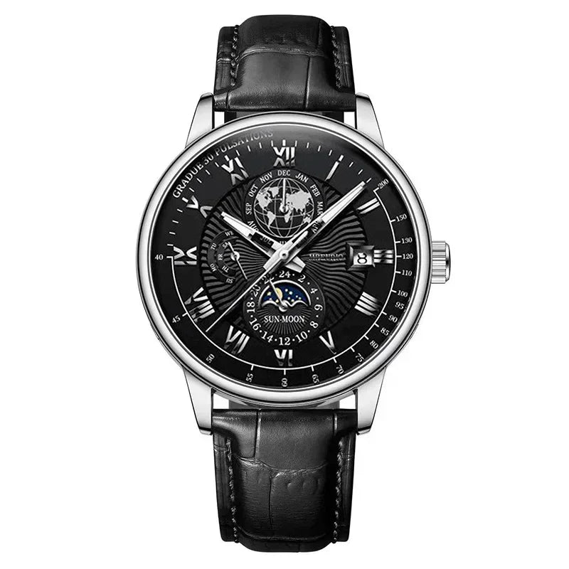 2024 Men Watch Fashion Top Luxury Sport Men's Wristwatch Waterproof Luminous Leather Date Quartz Watches Man Casual Clock