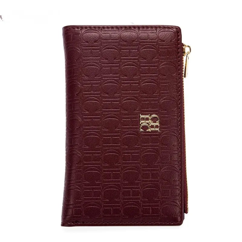 CHCH Simple Square Short Wallet for Women Small Wallet Women Luxury Purse Wallet with Card Clip Portable Bag