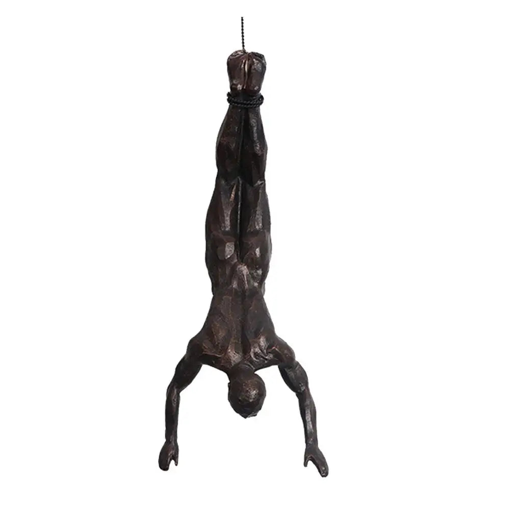 Climbing Athlete Man Art Sports Wall Hanging Ornaments Home Figures Miniatures Rock Climbing Man Resin Sculptures Statue