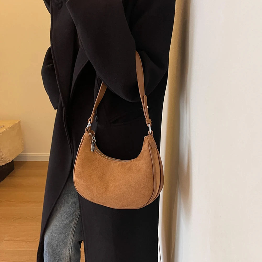 Women Tote Bags Casual Hobo Bag Crossbody Crescent Shoulder Bag Half Moon Chest Purses Female Fashion Travel Shopper Handbag