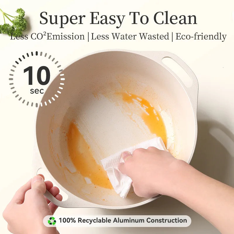 Household Non-stick Pan Smoke Free Stir-fry Pot Milk Pan Soup Pot  Cooking Pot Non Stick Freeshippping Cookware