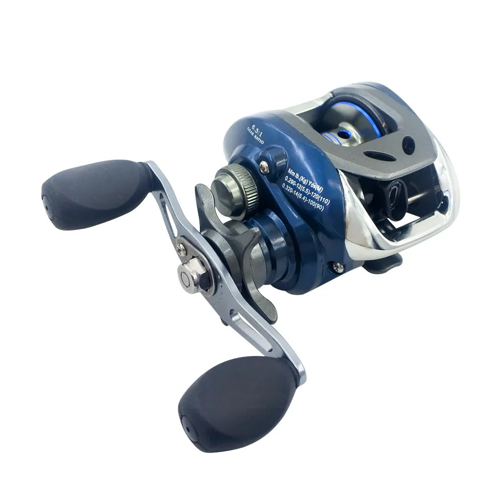 Baitcasting Reel Fishing Reel Max Drag Super Light Weight  Magnetic Brake System Freshwater Fishing Coil Casting Reel