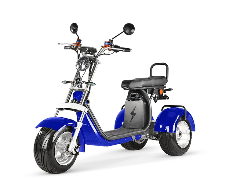 Approved Holland Warehouse citycoco electric tricycles 3 wheel high speed electric tricycle reverse electric motorcycle