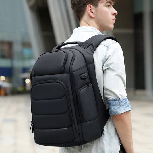 Waterproof Backpacks USB Charging School Bag Fit 15.6 Inch Laptop Men Backpack High CapacityTravel with Thermal Bag Backpack