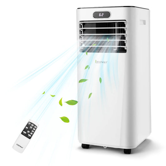 8000 BTU Portable Air Conditioner with Remote Control 3-in-1 Air Cooler w/ Drying