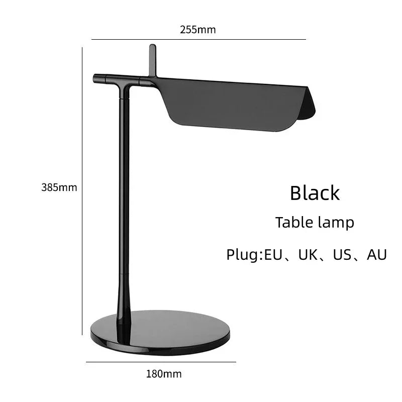 Italian Designer TAB Floor Lamp Table Light Minimalist LED Read Lighting for Bedoom Study Living Room Idoor Standting Decoration