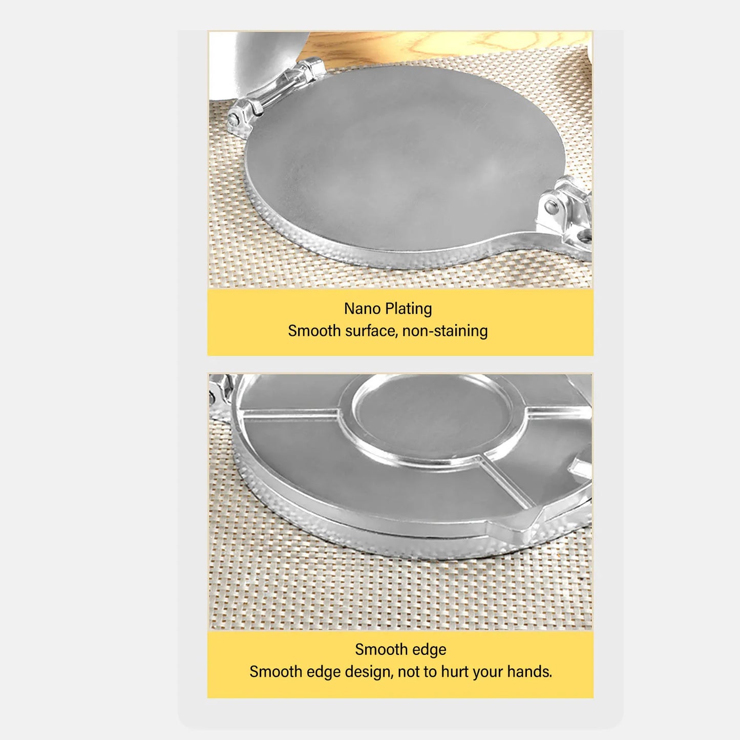 16/20cm DIY Tortilla Press Maker Aluminium Alloy Manual Corn Tortillas Dough Pressing Tool Kitchen Bakeware Cooking Accessories