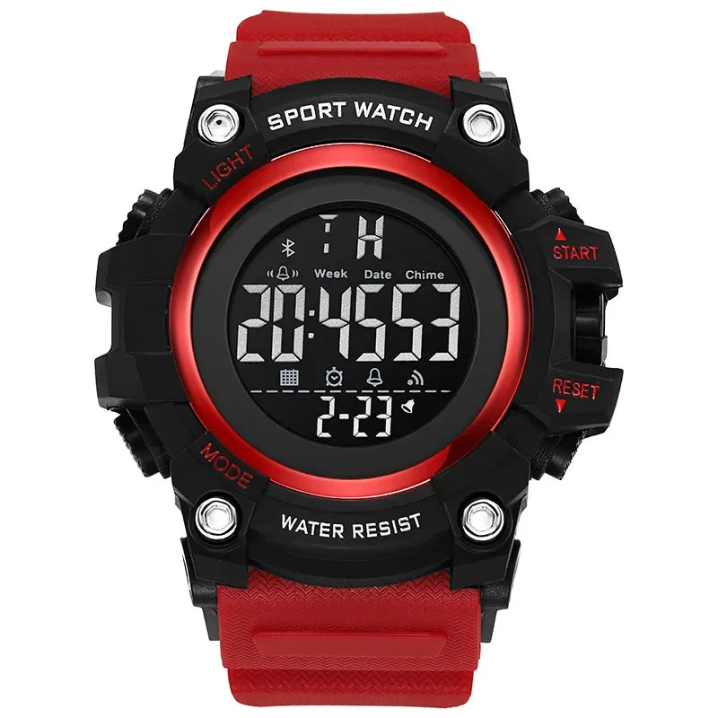 YIKAZE Military Sport Watches Waterproof Men's LED Digital Watch Big Dial Alarm Clock Multifunction Sport Watch for Man Kid Gift