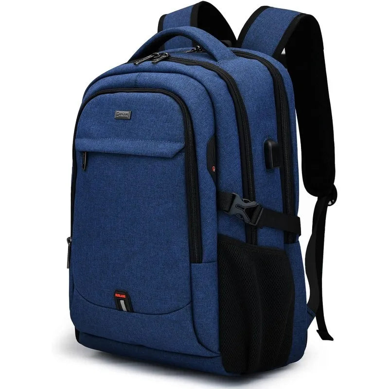 17 Inch Laptop Backpack for Travel Water Resistant College Backpack for Men Laptop Bag with USB Charging Port,Black