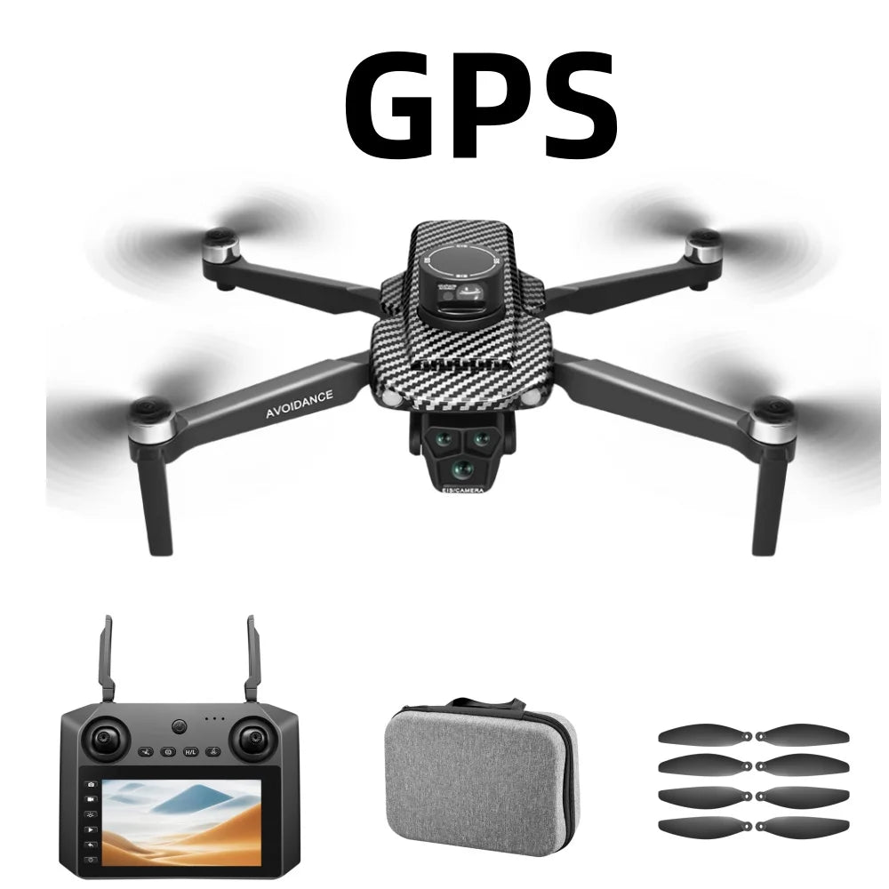 U198 Drone 8K Professional GPS HD Camera Drones 5G WIFI FPV Video 4k UAV 5.9 inch large screen remote control RC Dron  PRO MAX