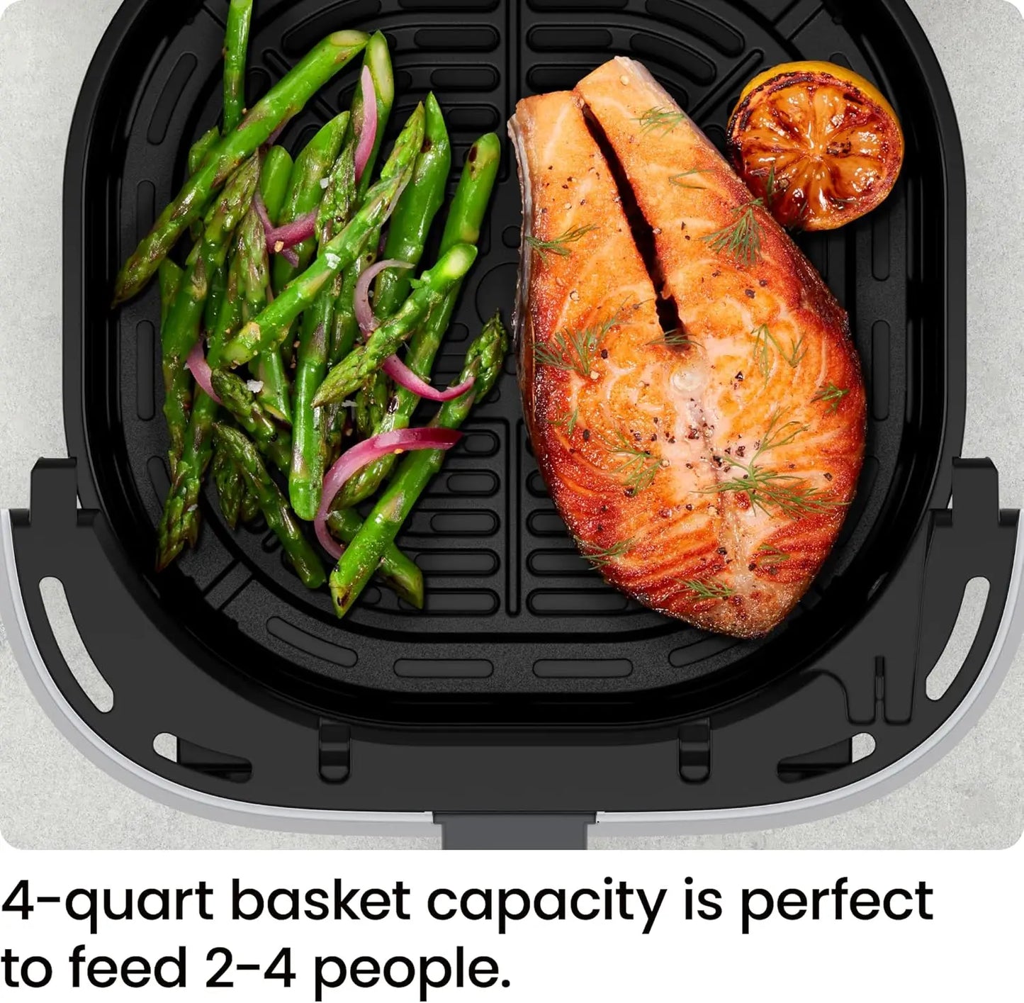 Air Fryer – 4 QT Compact Airfryer for Quick & Easy Meals, Features Hi-Fry Technology for Extra Crisp, Easy-View Window, Touch Co