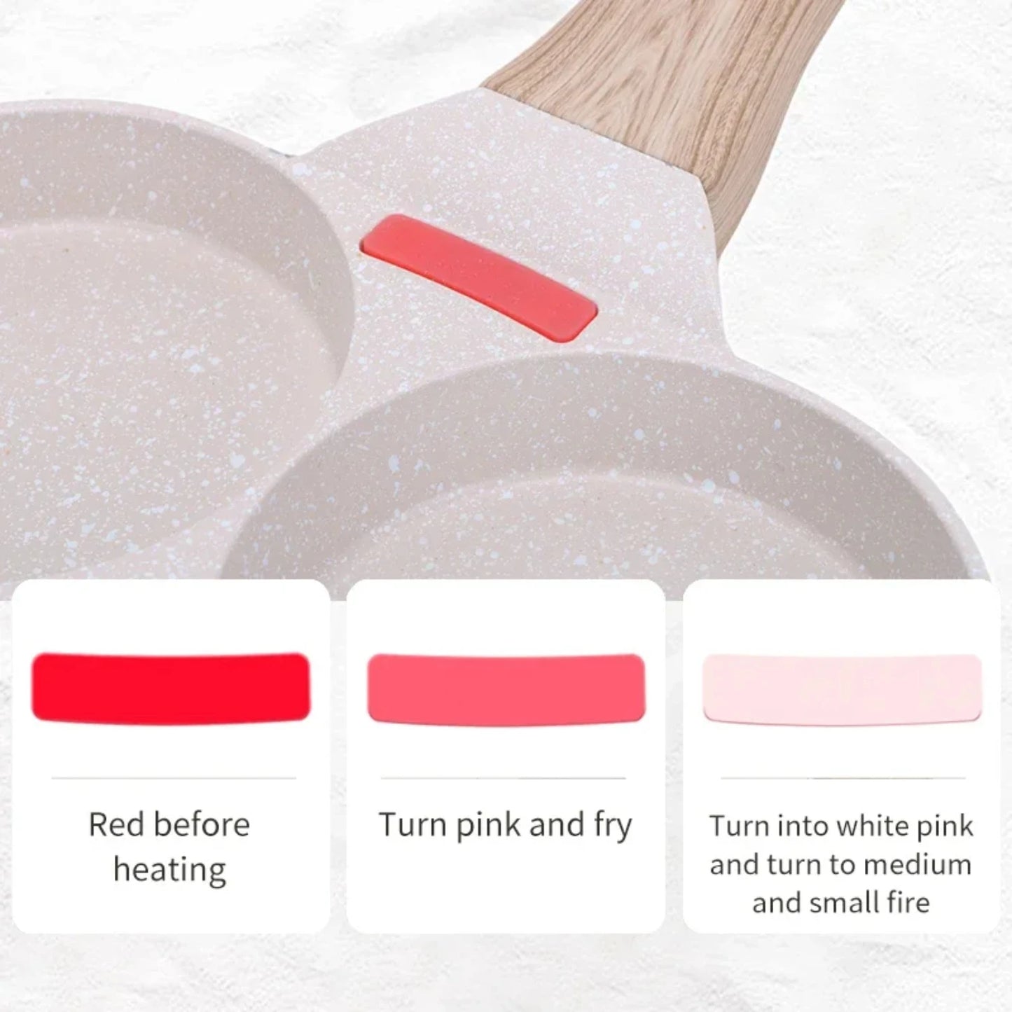 Thickened 4-hole Nonstick Omelet Pan with Lid for Induction Cooking - Ideal for Making Steak, Pancakes, Eggs, and Bread for a De