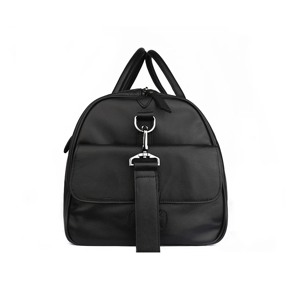 leather retro luggage bag foldable fitness leisure shoulder bag handbag large capacity male fashion multifunctional travel bags