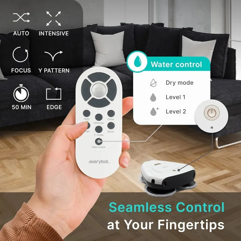 EVERYBOT Three-Spin Robot Mop - Ultra Quiet Smart Mopping Robot Cleaner Only | Powerful Stylish 3 Spin Wet Mop for Hard Floor