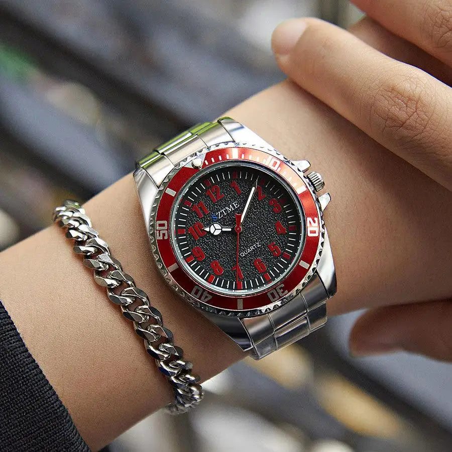 New e-commerce steel band men's watches men's watches business casual wristwatches trend fashion quartz watches live source