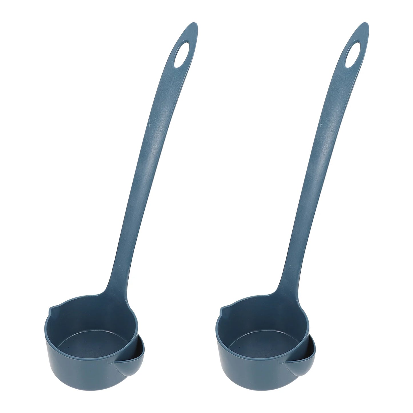 2 Pcs Oil Filter Spoon Kitchen Gadget Separator Scoop Gravy Ladle Household Colander Filtering Hot Pot Soup