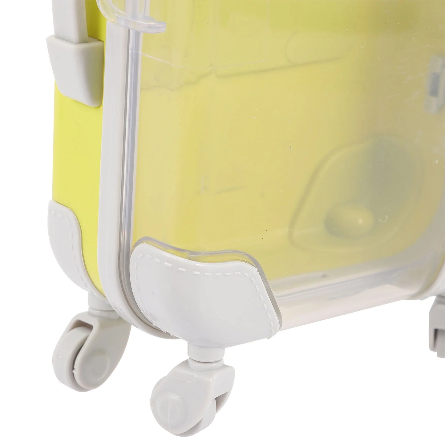 Mini Trolley Case Girls Toys Rolling Suitcase Luggage for Play Room Plastic Decor Baby Dolls