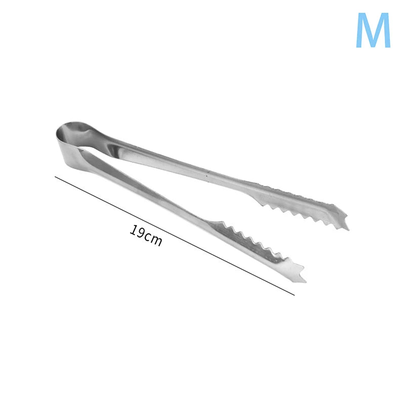 BBQ Food Tongs Barbecue Stainless Steel Kitchen Food Meat Non-slip Non-Stick Steak Clamp Cooking Tool Toothed Ice Towel Clip