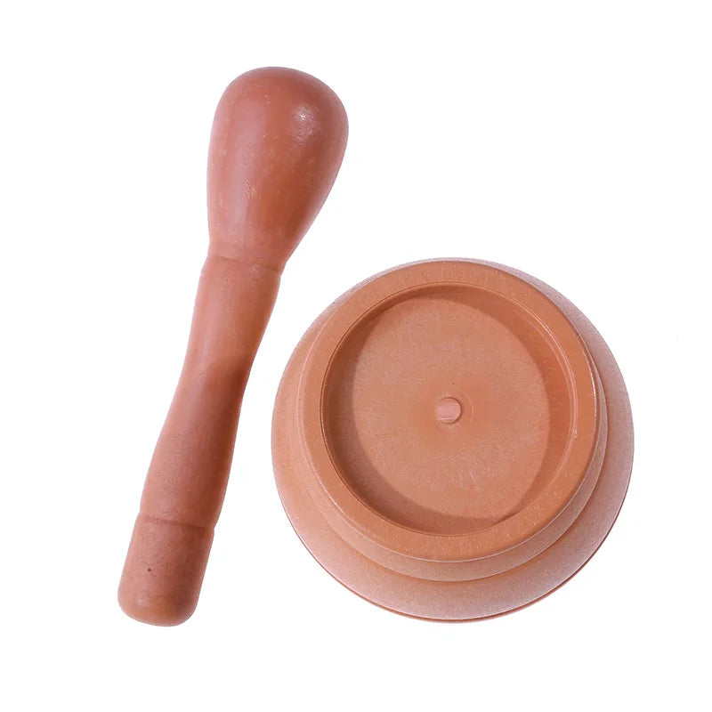 Resin Mortar Pestle Set Garlic Herb Spice Mixing Grinding Crusher Bowl Restaurant Kitchen Tools