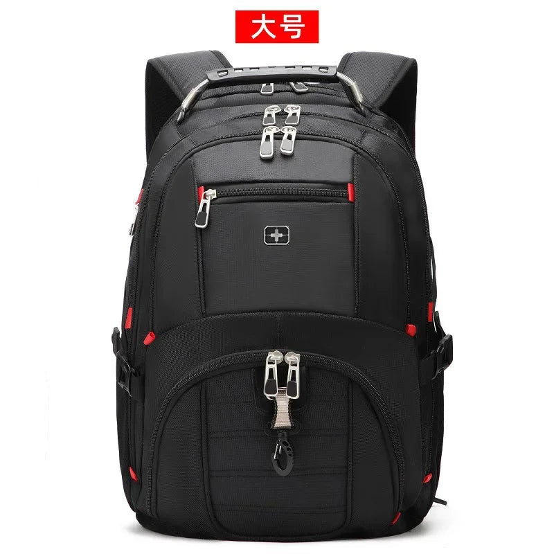 Large Capacity Male Backpack Fashion Travel Multifunction USB Charging Waterproof Anti-theft 17 Inch Laptop Backpack For Men