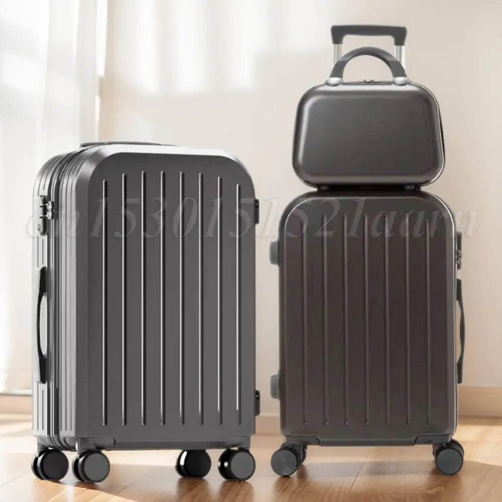 12 Inch 20 Inch 24 Inch Large Capacity Luggage Set with Spinner Wheels Travel Suitcase On Wheels Zipper Trolley Luggage Bag Case