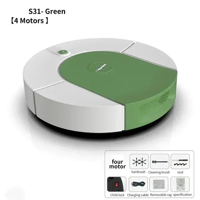 ZAIXIAO Smart Sweeping Robot Vacuum Cleaner Dry and Wet Mopping Rechargeable Robot Electric Floor Mop Cleaning Robot Home Applia