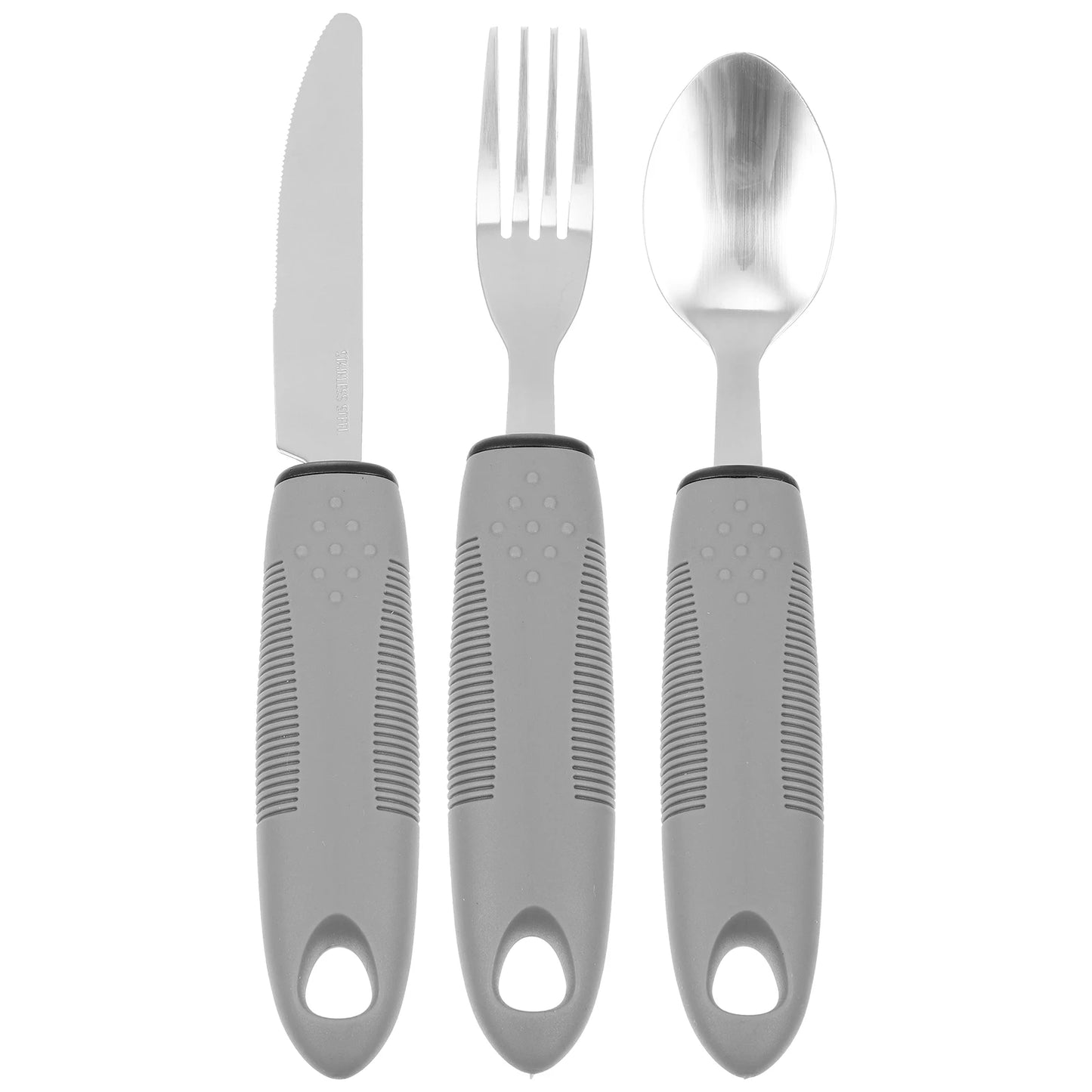 Elderly Utensils Adaptive Built Cutlery Up Bendable Spoon Handicapped People Fork Elderly set Parkinsons Non Handle Silverware