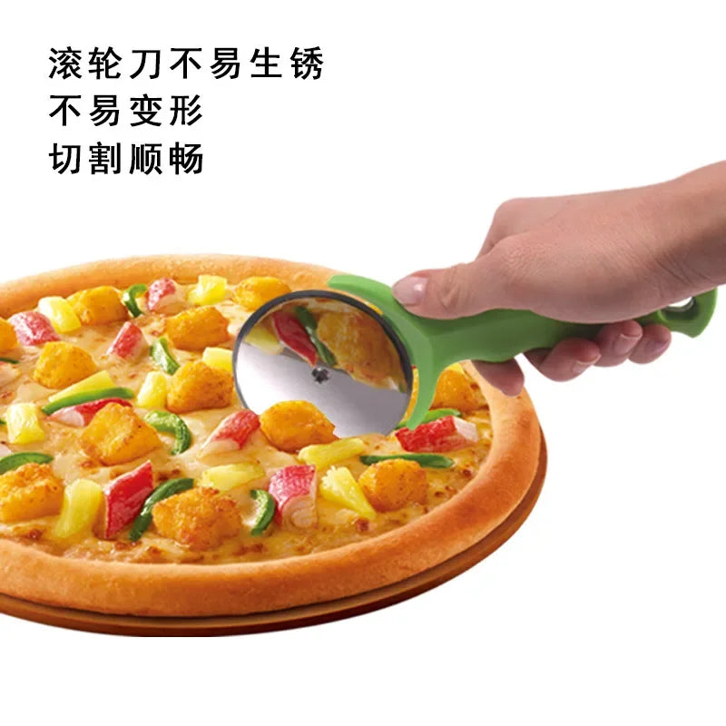 Multi-purpose Pizza Cake Stainless Steel Cutter Pastry Roller Cutter Pizza Knife Cookie Roller Wheel Scissor Kitchen Accessories