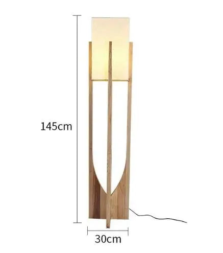 Fairbanks Floor Lamp Wooden Floor Lamp for  Living Room Bedroom Sofa Bedside Solid Nordic Designers Floor Lamps