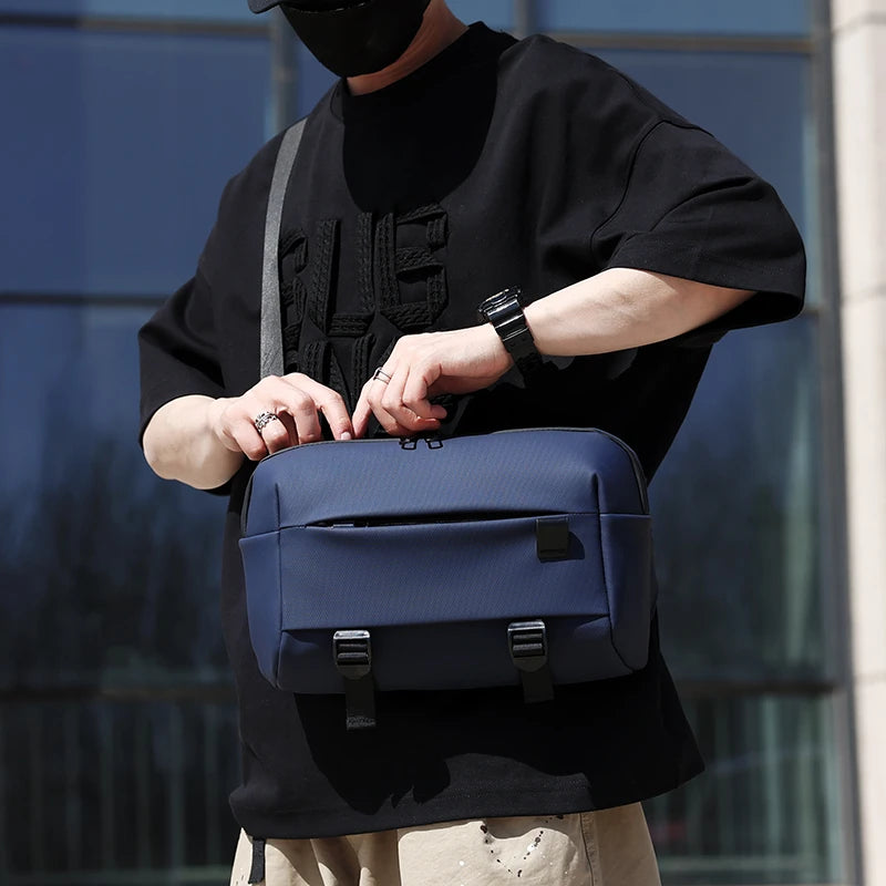 Quality Nylon Chest Packs Fashion Business Handbag Men Waist Bag 2024 New Male Fanny Pack Leisure Travel Shoulder Crossbody Bags