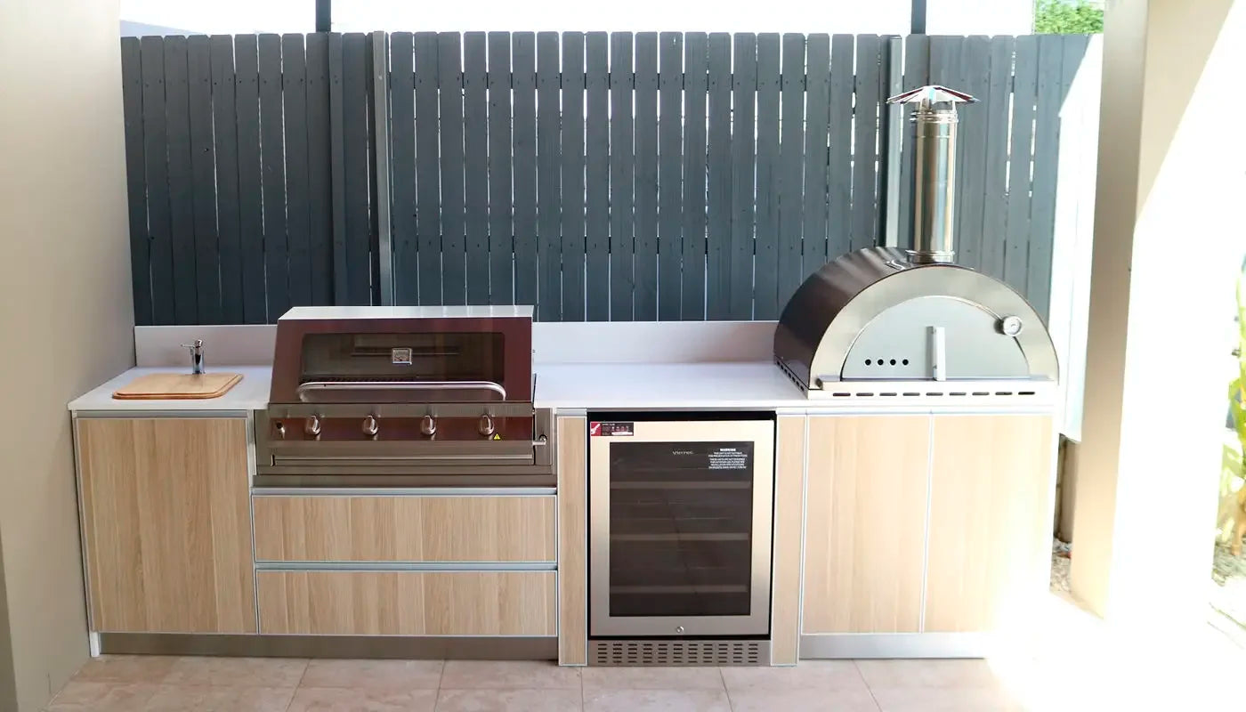 Full Set Large BBQ Grill Kitchen Outdoor Stainless Steel Modular Kitchen Sink Cabinet