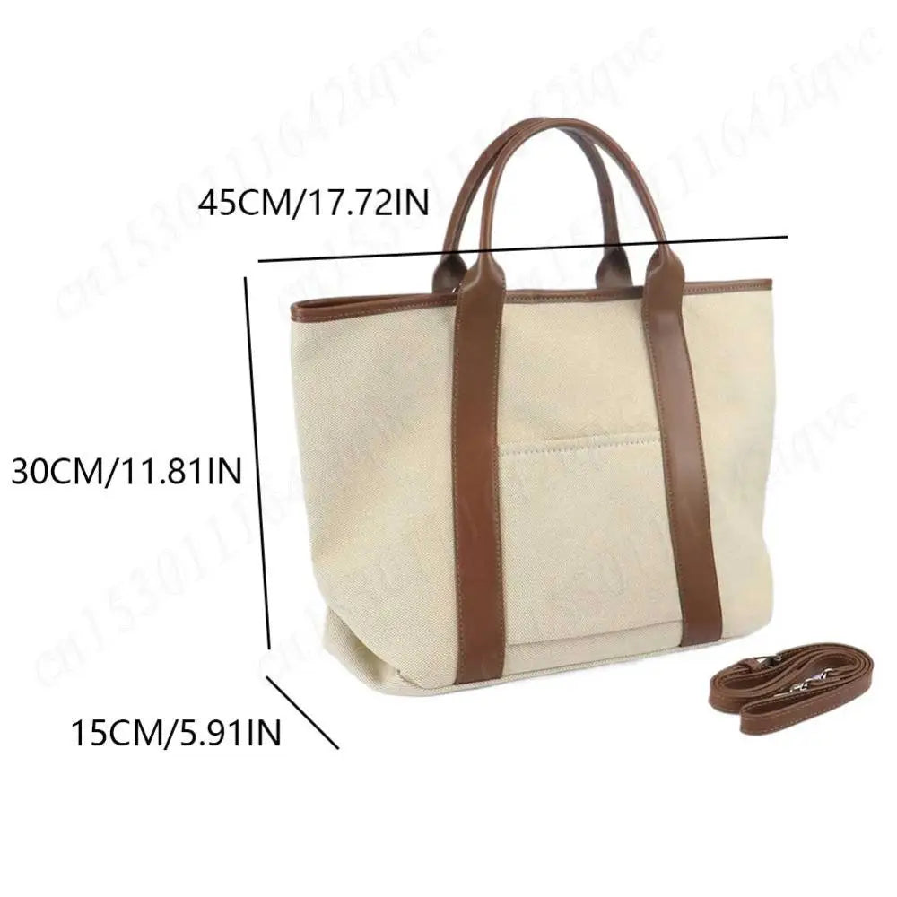 Women Canvas Tote Bag Large Crossbody Bags Shoulder Bag with Strap Shoulder Satchel Bags Womens Purse Casual Top Handle Bag