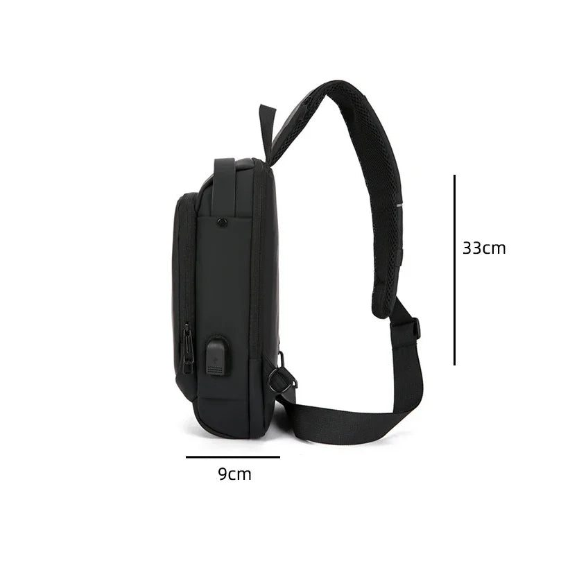 Lawaia Man's Bag with Lock Bag with Combination Locking Crossbody Lockable Bags for Men Smell Proof Casual Accessories
