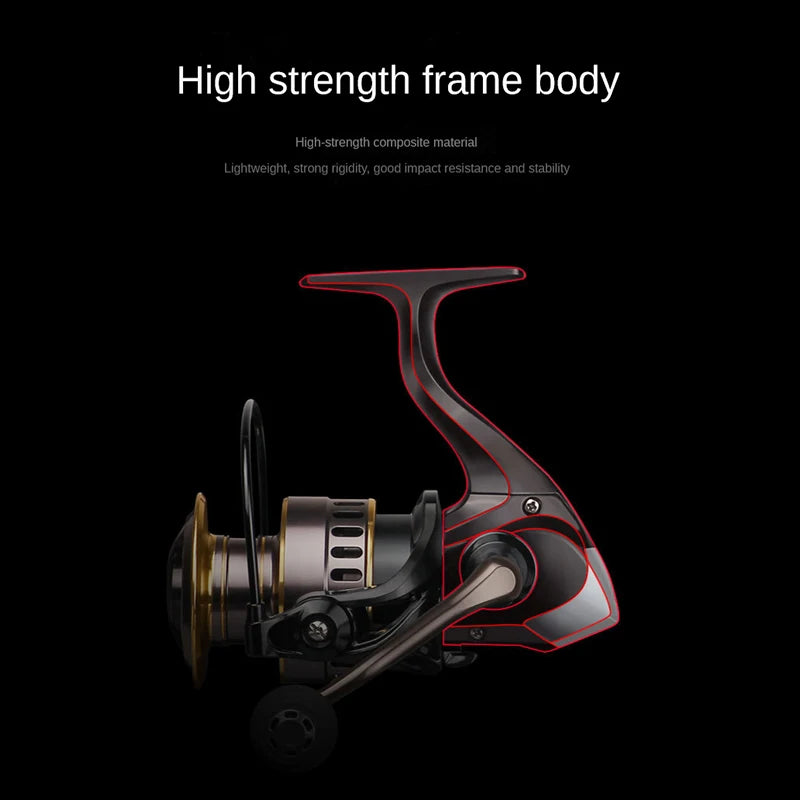 Spinning Fishing Reel HE500-HE7000 Metal Fishing Line Wheel Left and Right Handed Exchange Sea Fishing Reel Fishing Gear Tools